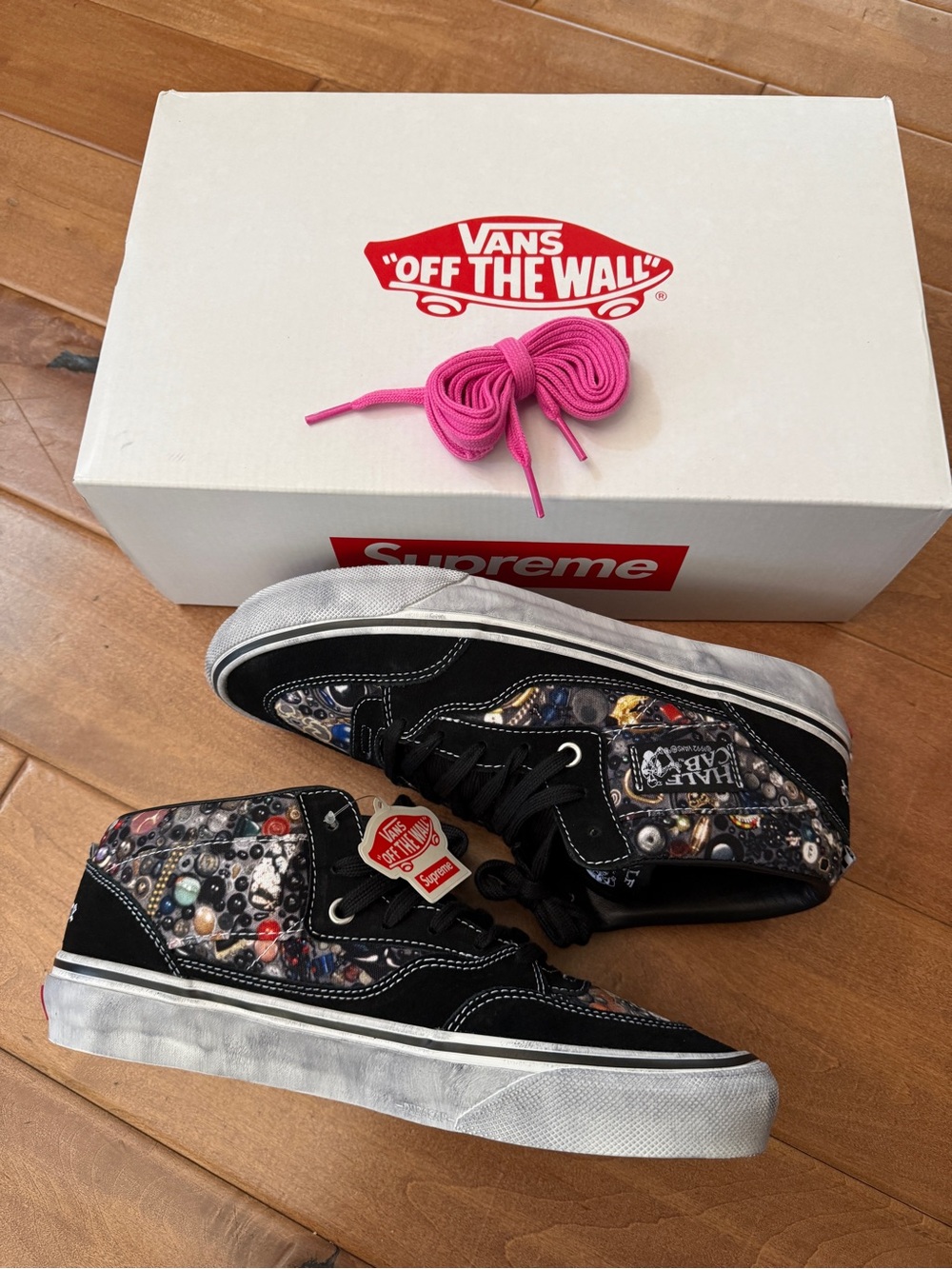 Supreme x Vans Mike Kelley Half Cab Black 9.5